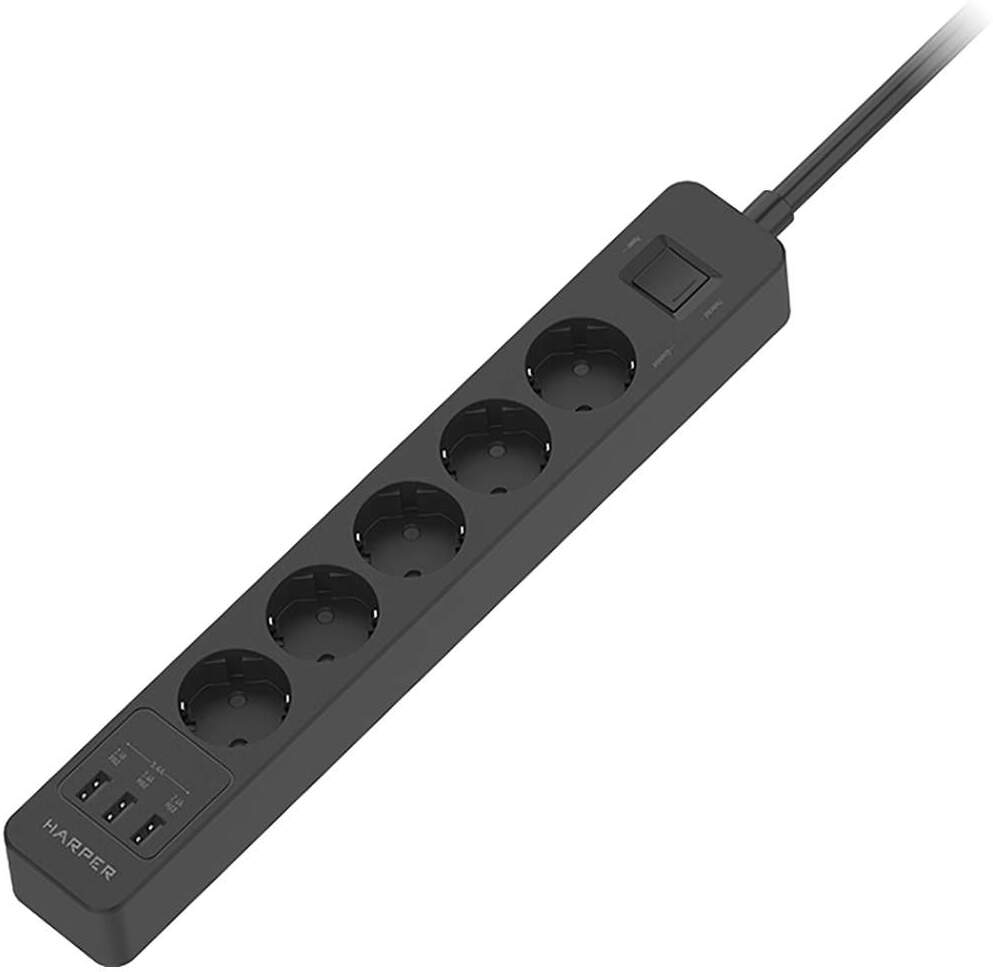 

Сетевой фильтр HARPER UCH-530 Black