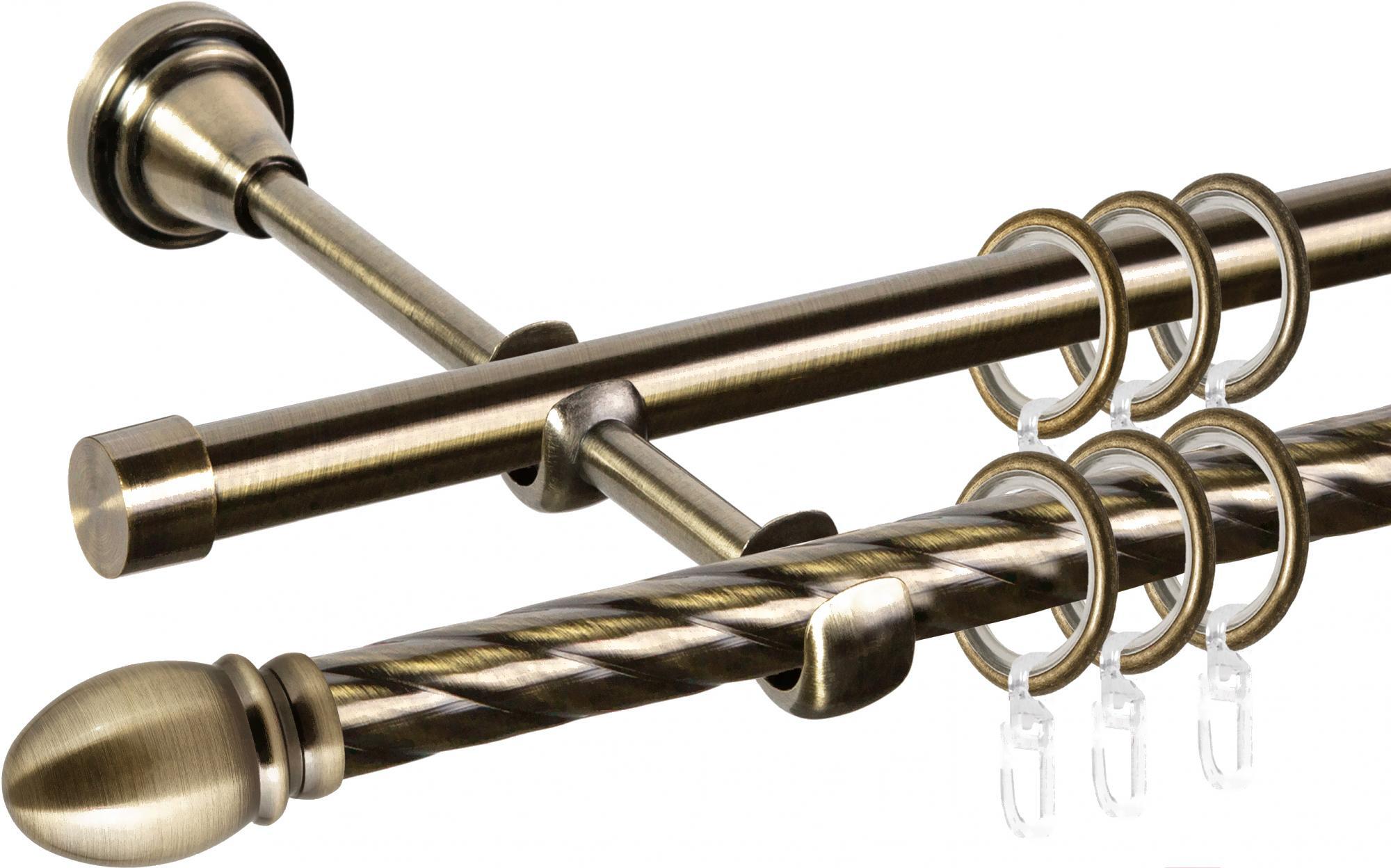 

Карниз АС ФОРОС Grace D16K/16Г + наконечники Белуно 2м антик