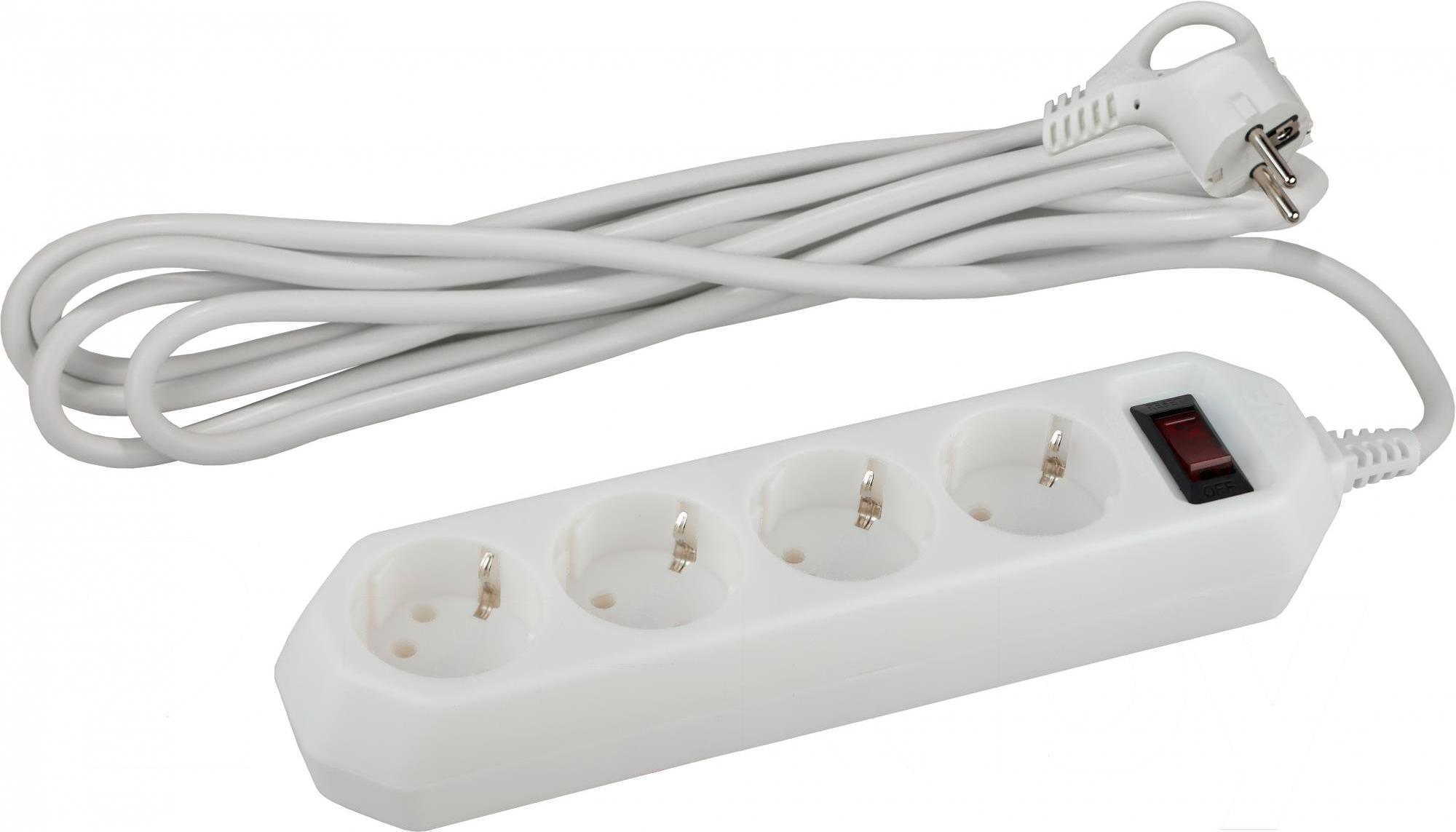 

Сетевой фильтр ЭРА USF-M-4es-1.5m-W, USF-M-4es-1.5m-W