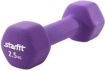 

Гантель Starfit DB-201 2.5кг пара фиолетовый, DB-201 2.5кг пара