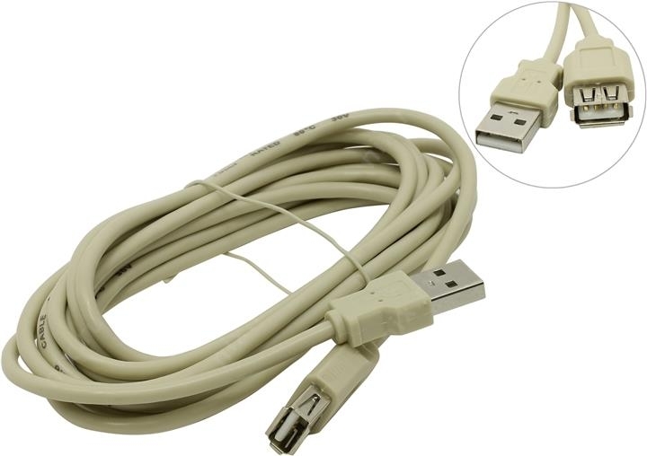 

Кабель 5bites UC5011-030C, 5bites Кабель удлинительный USB 2.0 A--gt;A 3м