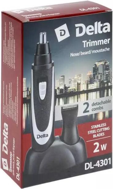 

Триммер для волос и бороды Delta DL-4301 Black/Silver, DL-4301