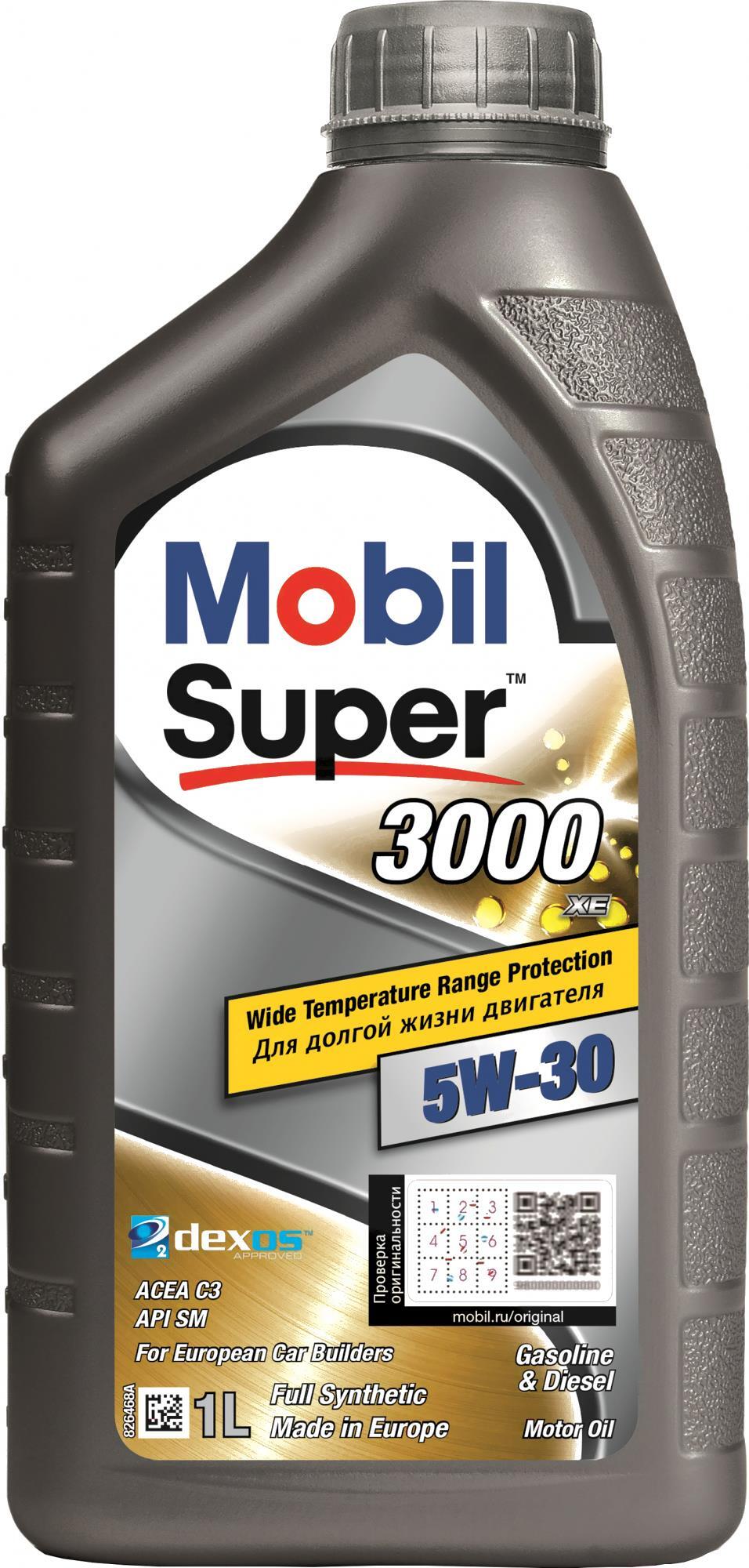 

Моторное масло Mobil Super 3000 XE 5W-30 1л