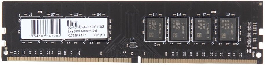 

Оперативная память QUMO DDR4 DIMM 16GB PC4-25600 [QUM4U-16G3200P22], Оперативная память QUMO DDR4 DIMM 16GB PC4-25600 QUM4U-16G3200P22