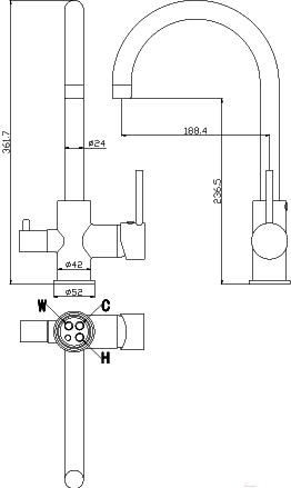 

Смеситель Rossinka Silvermix Z35-28, Z35-28