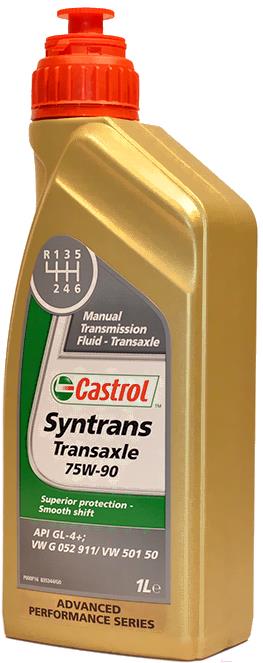 

Трансмиссионное масло Castrol Syntrans Transaxle 75W90 VW 501.50 / 1557C3 (1л), Syntrans Transaxle 75W90 VW 501.50 1л