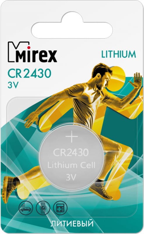 

Батарейка Mirex CR2430 (23702-CR2430-E1)