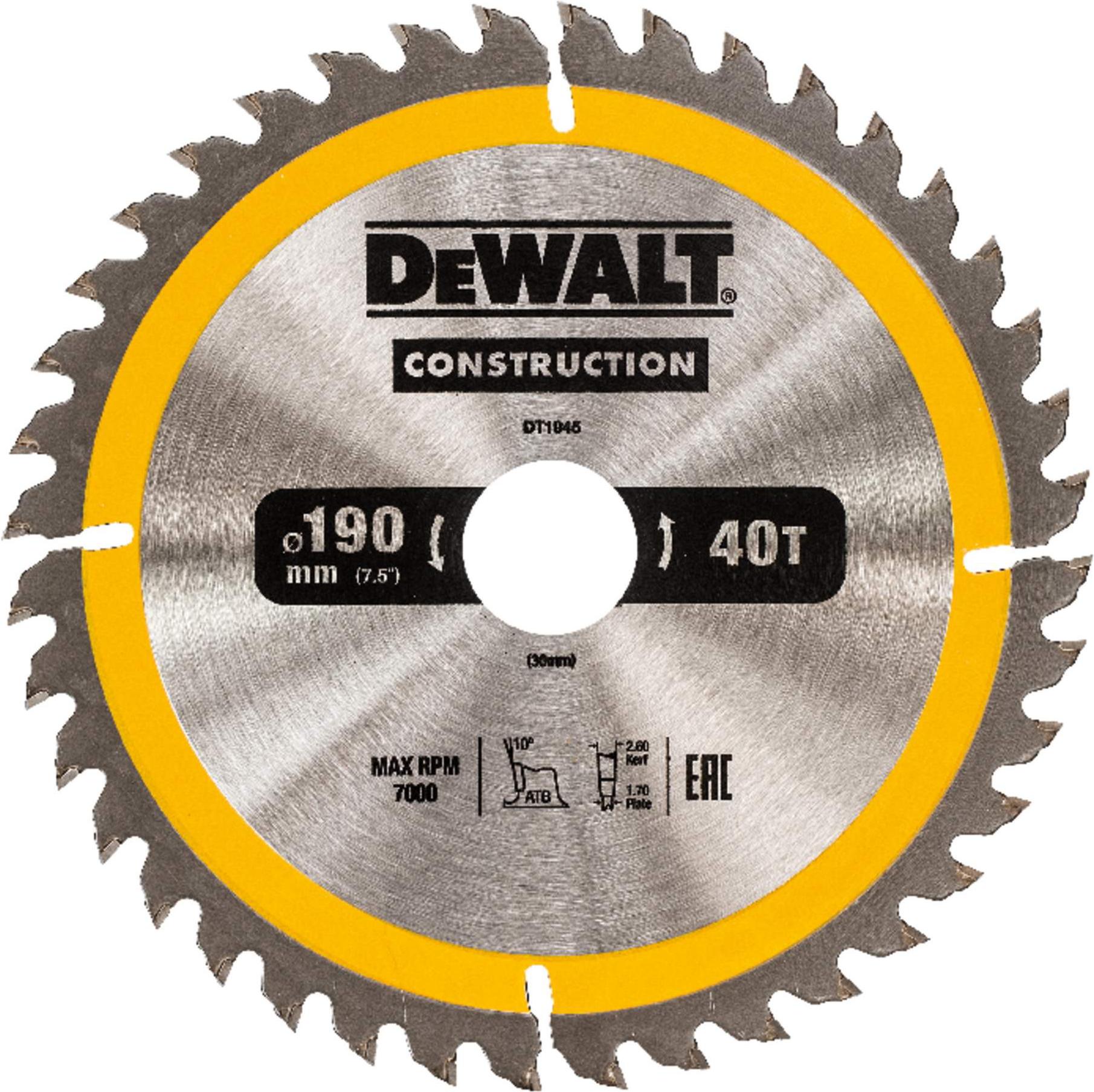 

Диск пильный DeWalt DT1945, DT1945