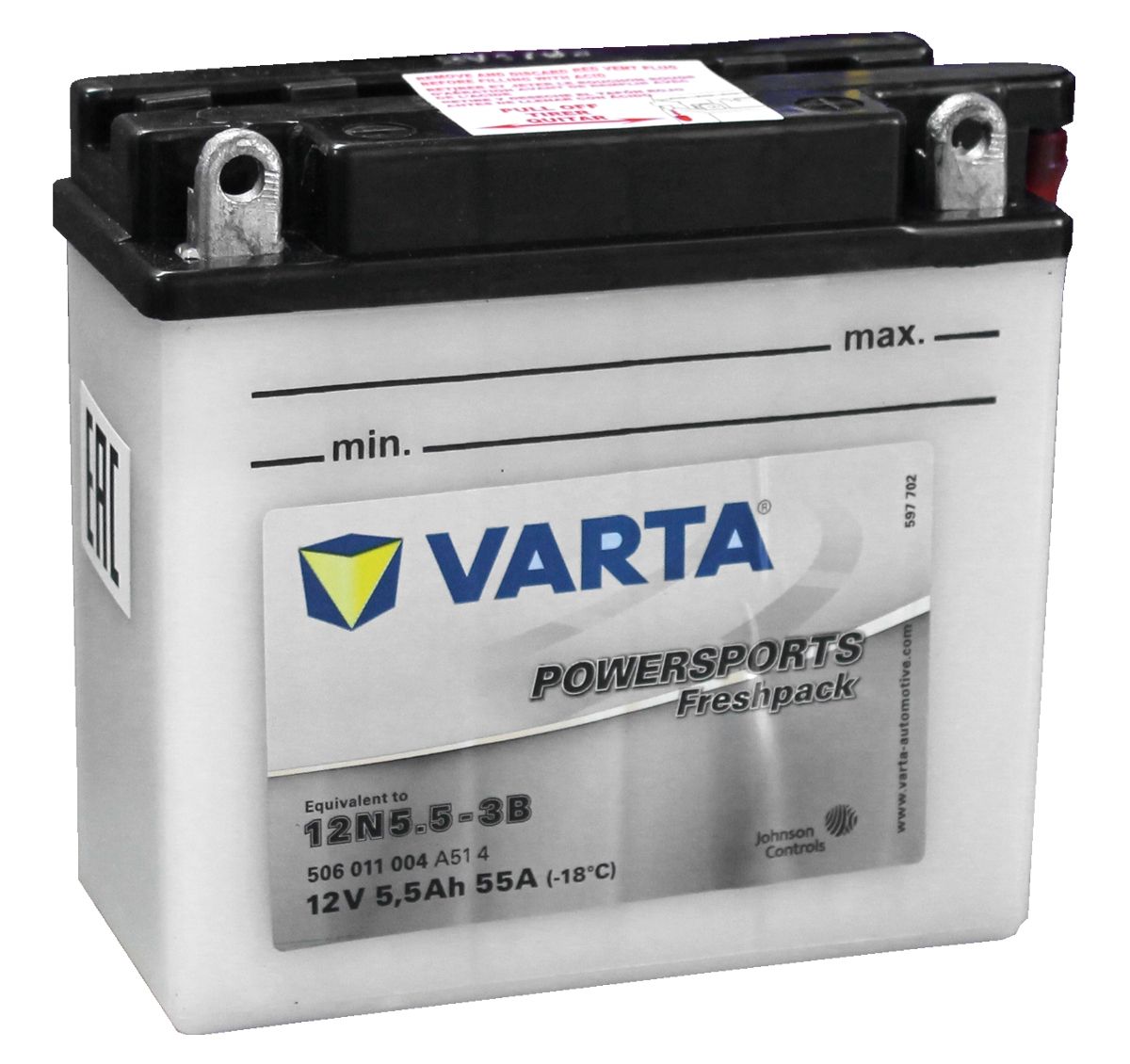 

Аккумулятор Varta 12N5.5-3B 6 А/ч [506011004], 12N5.5-3B 6 А/ч