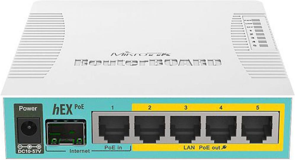 

Маршрутизатор Mikrotik Hex PoE [RB960PGS], Hex PoE