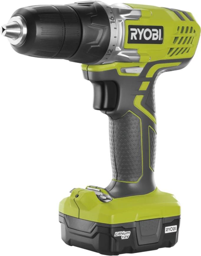 

Аккумуляторная дрель-шуруповерт Ryobi R12SD-L13G (5133002322), R12SD-L13S