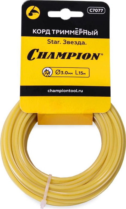 

Корд CHAMPION Star для триммера в мотке (C7077)