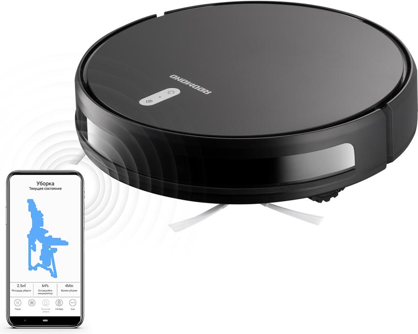 

Робот-пылесос Redmond RV-R630S черный, RV-R630S