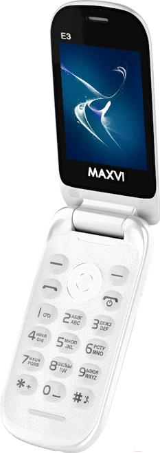 

Мобильный телефон Maxvi E3 White, E3
