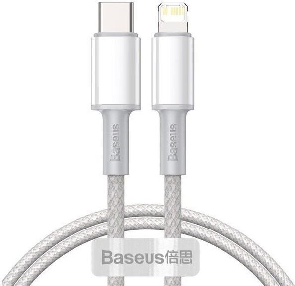 

Кабель Baseus CATLGD-02 High Density Braided Fast Charging Data Cable Type-C to Lightning PD 20W 1m White (Baseus High Density Braided Fast Charging Data Cable Type-C to iP PD 20W 1m White (CATLGD-02))