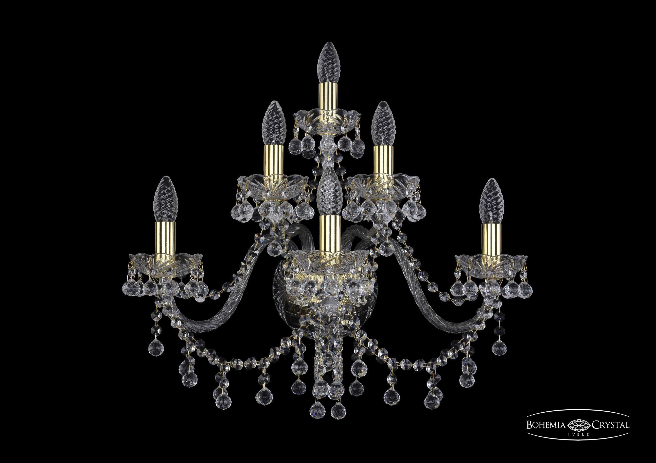

Подвесная люстра Bohemia Ivele Crystal 1409B/3+2+1/240/G, Бра Bohemia Ivele Crystal 1409B/3+2+1/240/G