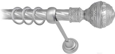 

Карниз Lm Decor Ампир 161 1р витой 2.4м сатин, Ампир 161 1р витой 16мм 2.4м