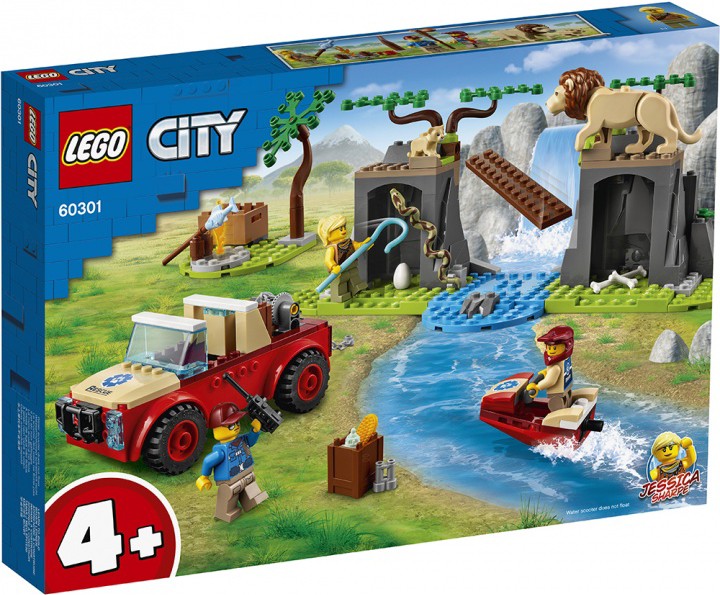 

Конструктор LEGO CITY Спасательный внедорожник для зверей [60301], Конструктор LEGO CITY Спасательный внедорожник для зверей 60301