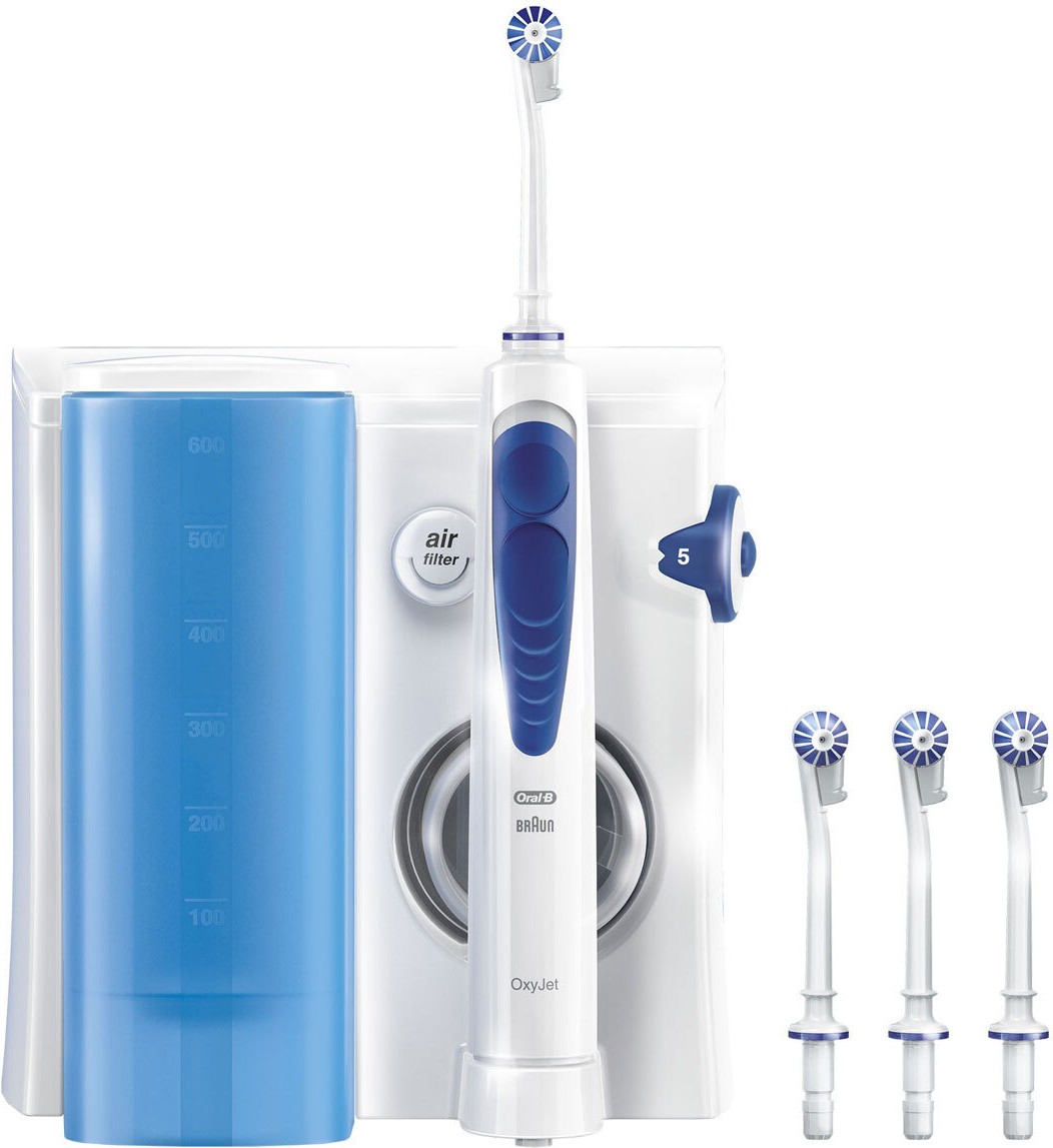 

Ирригатор Braun Oral-B Professional Care Oxyjet белый/синий [81317988], Ирригатор Braun Oral-B Professional Care Oxyjet белый/синий (91051420/81317988)