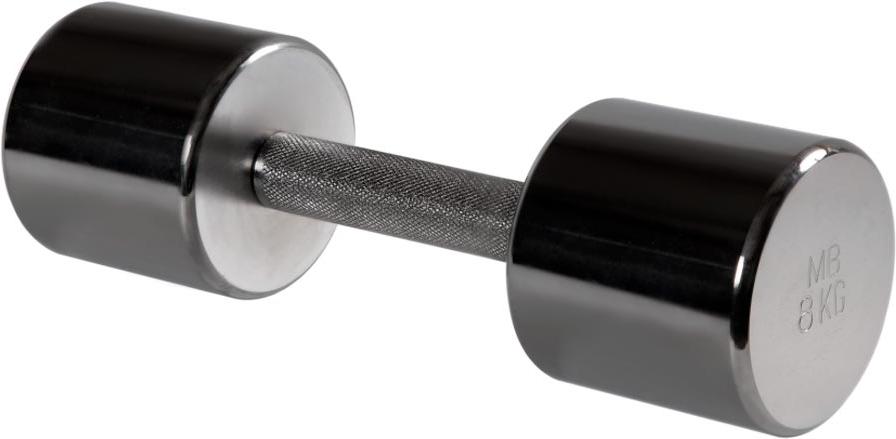 

Гантель хромированная MB Barbell 8 кг [MB-FitM-8], хромированная 8 кг