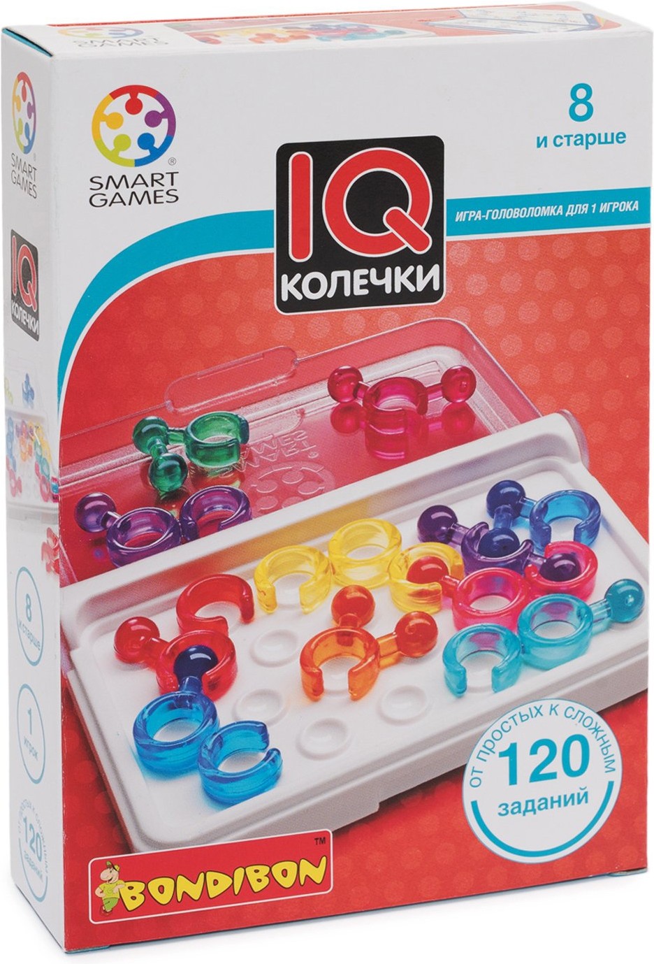 

Настольная игра Bondibon IQ-Колечки [ВВ0949], Настольная игра Bondibon IQ-Колечки ВВ0949