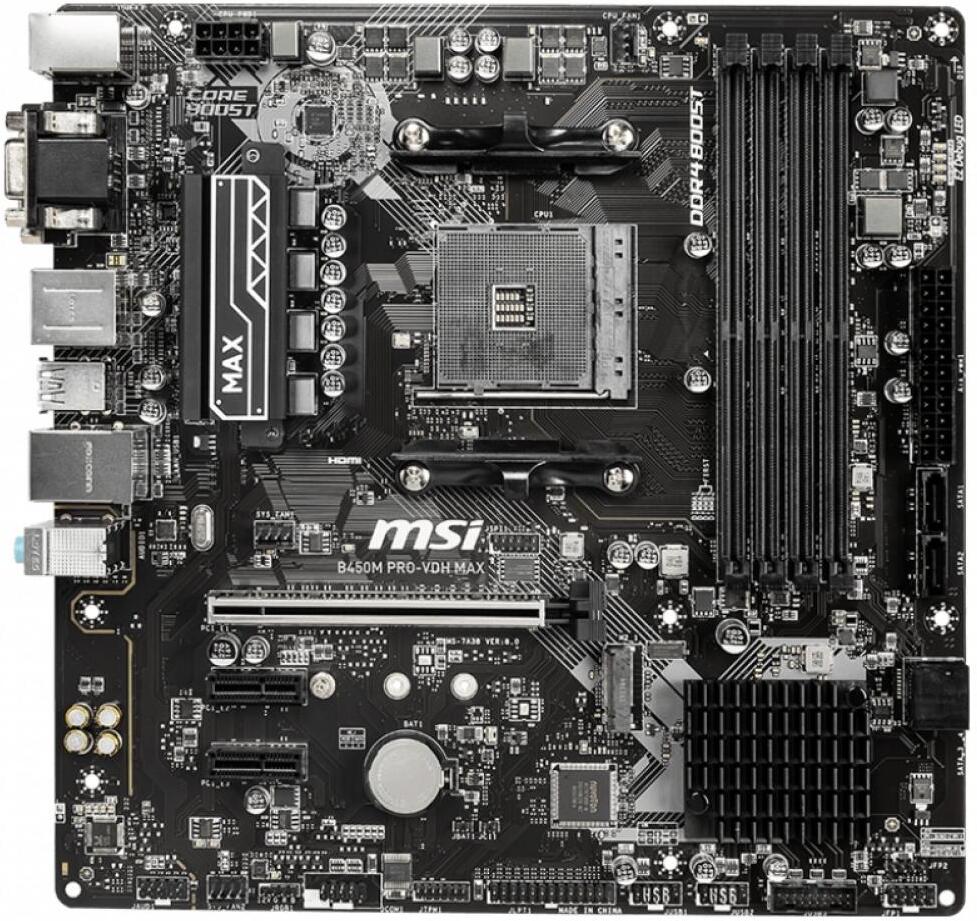 

Материнская плата MSI MB B450M PRO-VDH MAX
