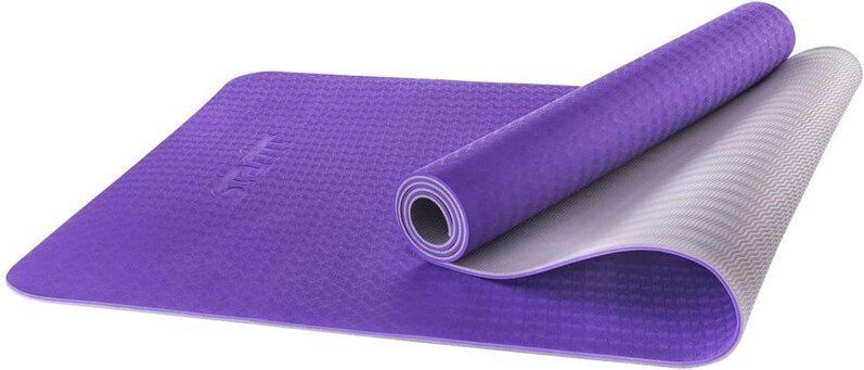 

Коврик для йоги и фитнеса Starfit FM-201 TPE 173x61x0.5см фиолетовый/серый