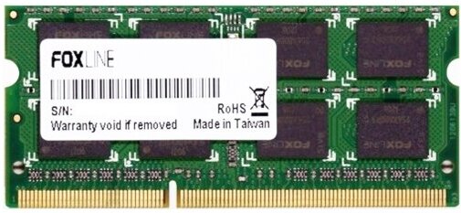 

Оперативная память Foxline SODIMM 8GB 1600 DDR3L [FL1600D3S11L-8G], Оперативная память Foxline 8GB DDR3 SODIMM PC3-12800 (FL1600D3S11L-8G)