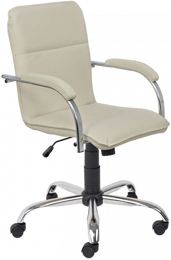 

Офисное кресло Фабрикант Самба G M (Кожа иск., DO, №122 ТГ, Альфа(600)CH, подл. Самба CH кремовый