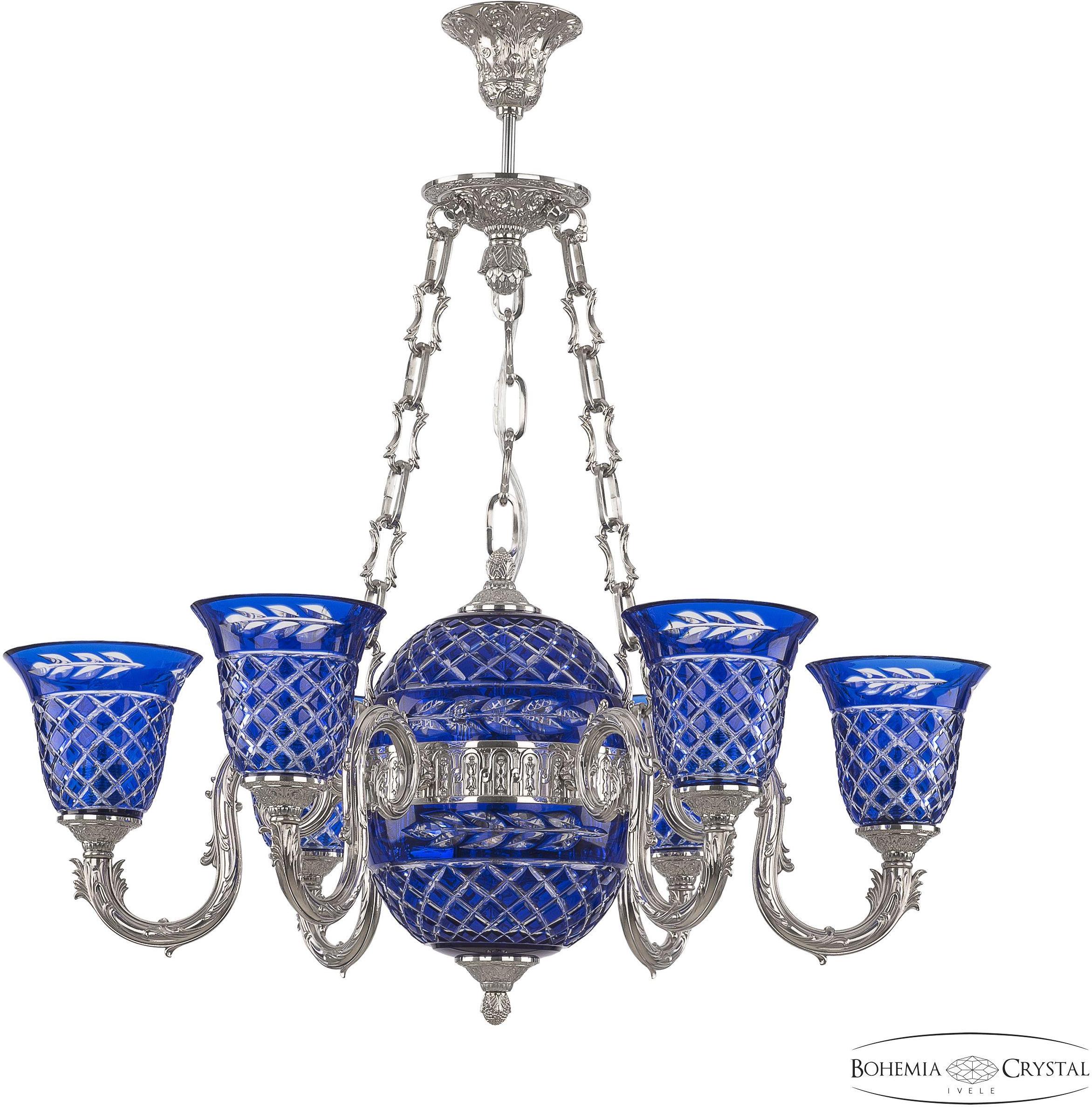 

Подвесная люстра Bohemia Ivele Crystal 71003P/6/175 Ni P2 U Clear-Blue/H-1J