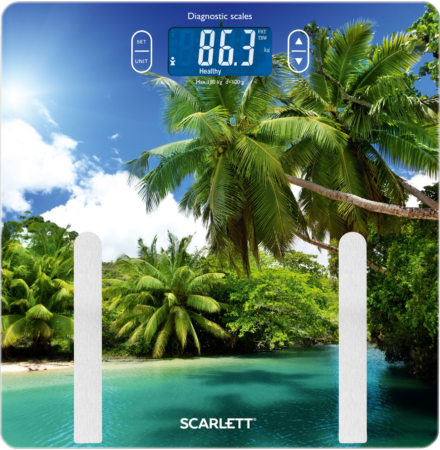 

Напольные весы Scarlett SC-BS33ED12 Palms, Весы напольные Scarlett SC-BS33ED12