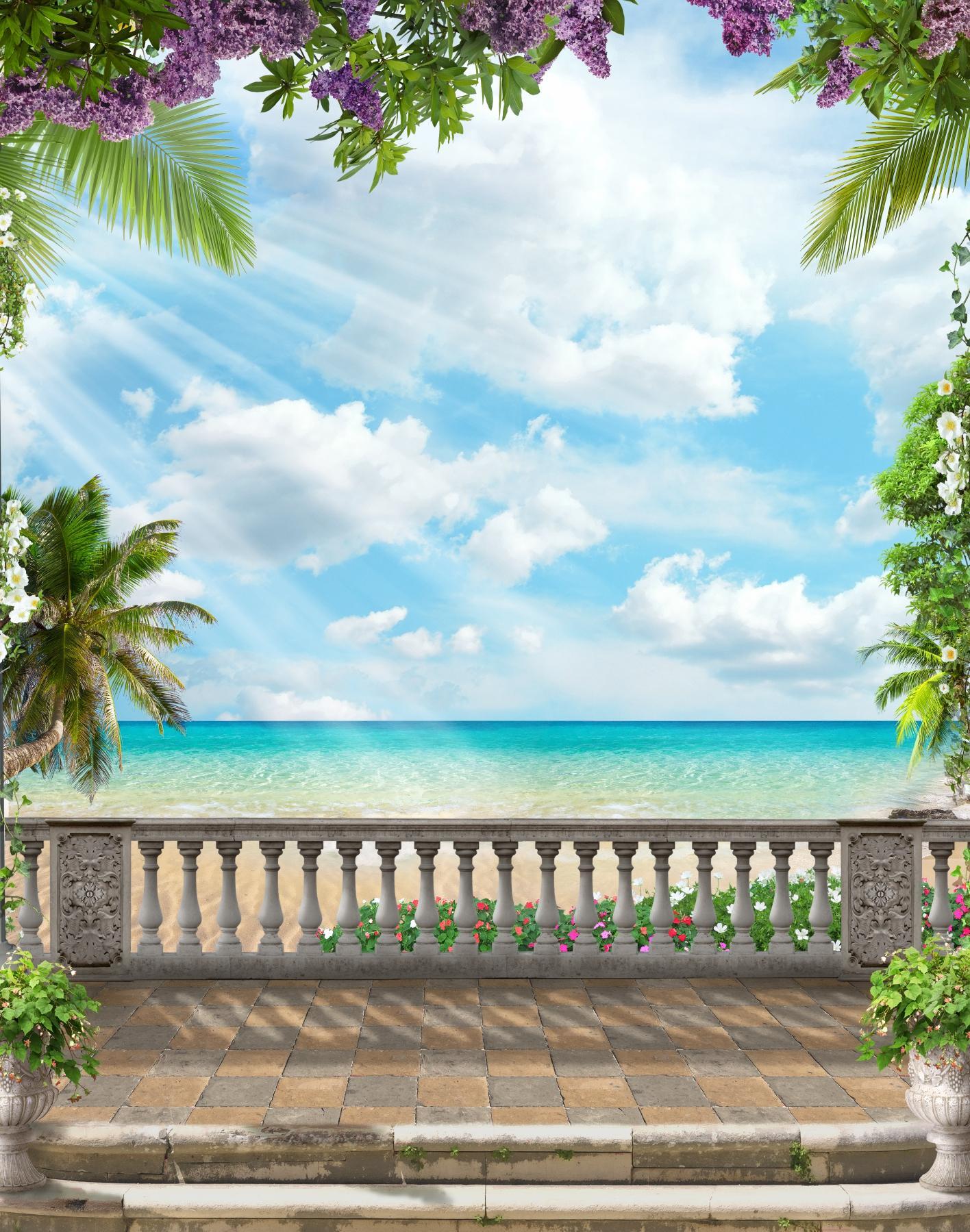 

Фотообои Citydecor Фреска вид на море 3D 200x254