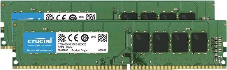 

Оперативная память Crucial DRAM 16GB Kit 8GBx2 DDR4 [CT2K8G4DFRA266], DRAM 16GB Kit 8GBx2 DDR4
