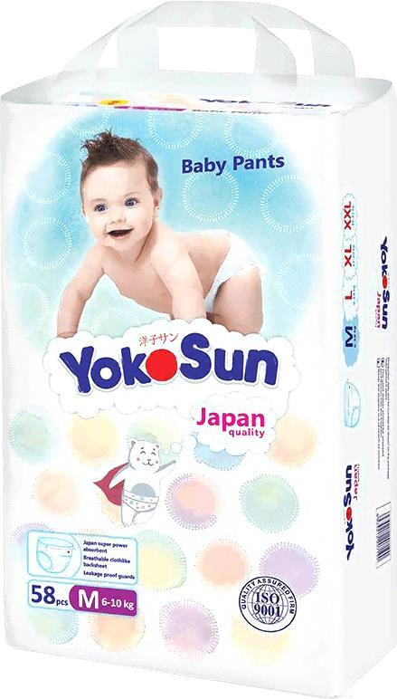 

Детские подгузники YokoSun М от 6 до 10кг (58шт)