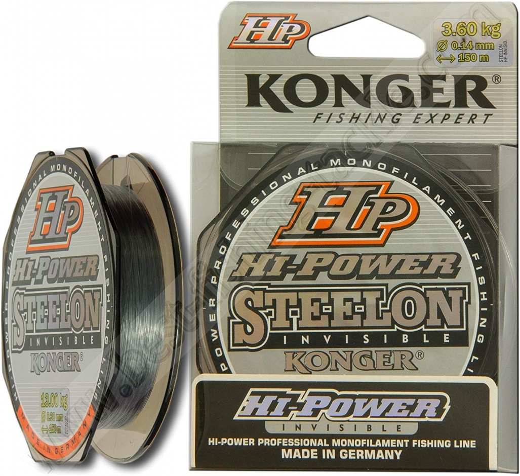 

Леска монофильная KONGER STEELON HP HI-POWER INVISIBLE 150 м 0,28 мм [234150028], Леска монофильная KONGER STEELON HP HI-POWER INVISIBLE 150 м 0,28 мм 234150028