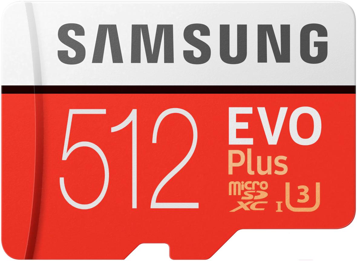 

Карта памяти Samsung MicroSD EVO plus 512 ГБ [MB-MC512HA/RU], MicroSD EVO plus 512 ГБ