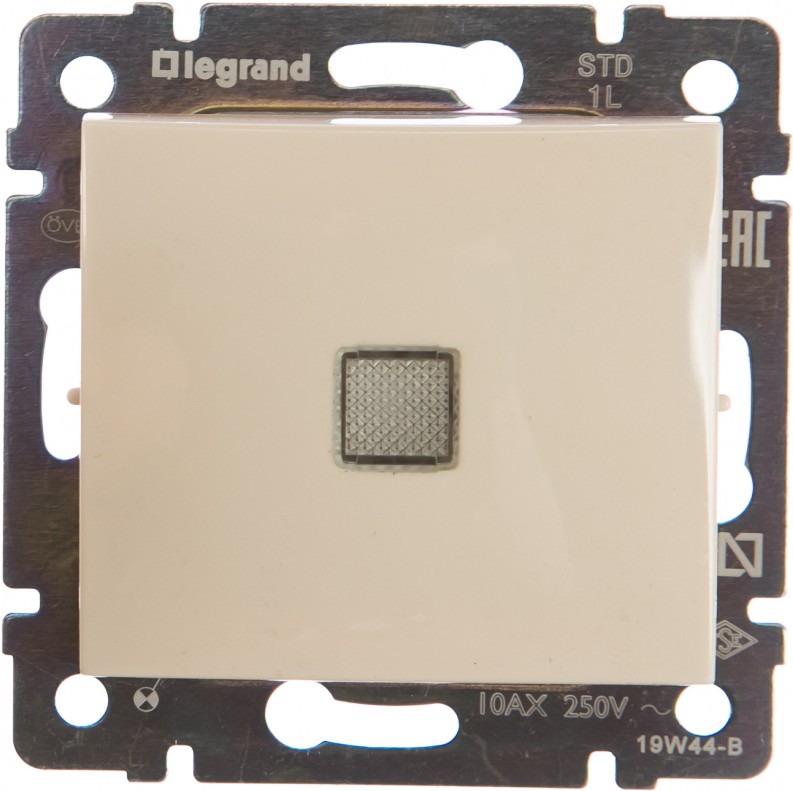 

Розетка и выключатель Legrand 774310, (Legrand 774310 Выключатель 10A подсв СЛНК VLN)