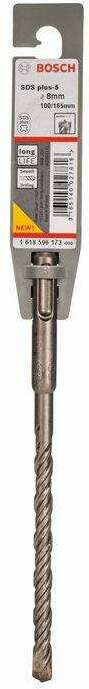 

Сверло Bosch 1.618.596.173, Bosch SDS-plus 8х100х165 мм SDS-plus-5 1618596173