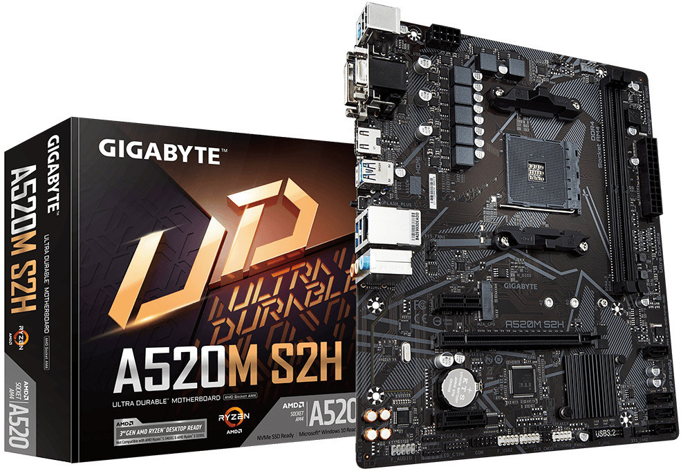 

Материнская плата Gigabyte GA-A520M S2H, Материнская плата Gigabyte A520M S2H (rev. 1.0)