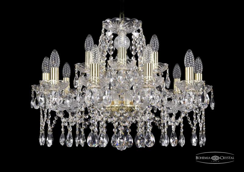 

Подвесная люстра Bohemia Ivele Crystal 1413/10+5/220/G