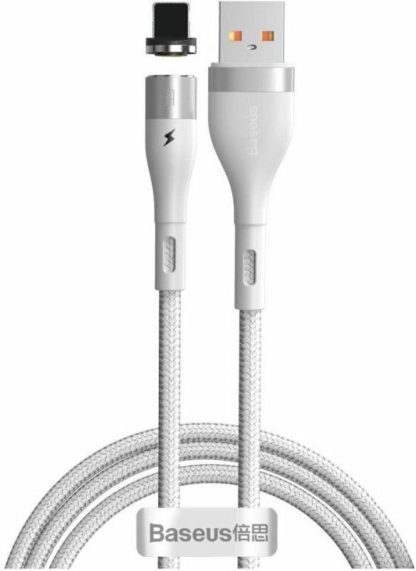 

Кабель для компьютера Baseus CALXC-K02, Кабель Baseus CALXC-K02 Zinc Magnetic Safe Fast Charging Data Cable USB to Lightning 2.4A магнитный 1m White (Baseus Zinc Magnetic Safe Fast Charging Data Cable USB to IP 2.4A 1m White (CALXC-K02))