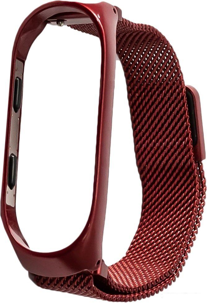 

Сменный ремешок Xiaomi для Mi Band 3 milanese винный [4020], для Mi Band 3 milanese