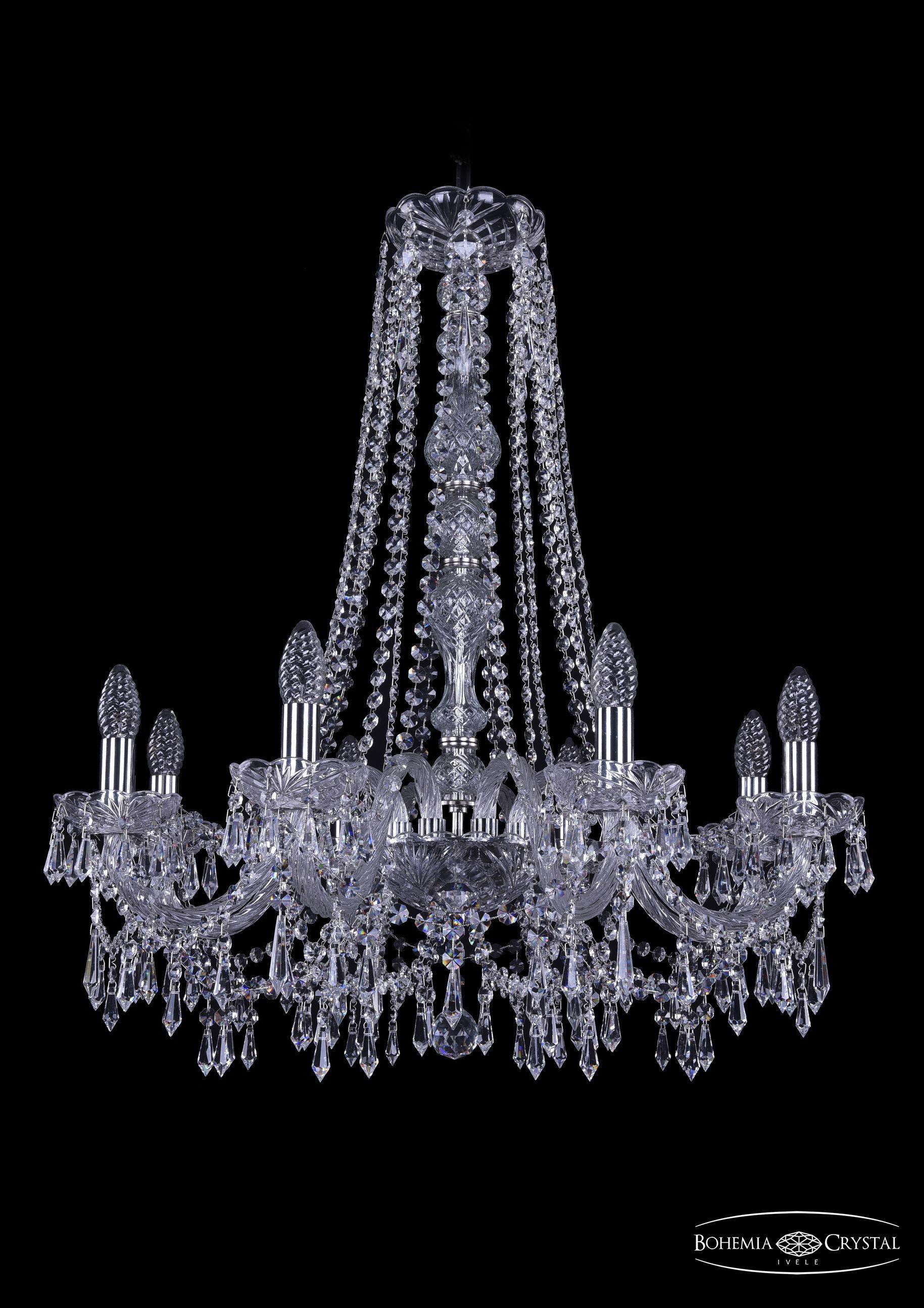 

Подвесная люстра Bohemia Ivele Crystal 1403/8/240/h-76/Ni
