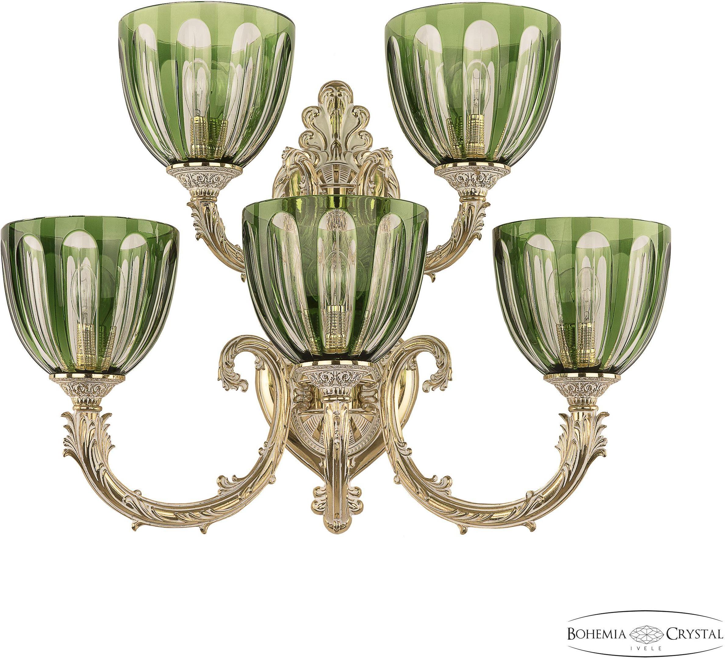 

Подвесная люстра Bohemia Ivele Crystal 7109B16/3+2/210 GW P1 U Clear-Green/H-1H