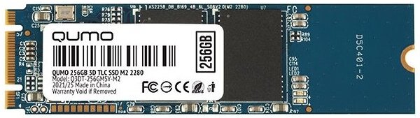 

Накопитель SSD Qumo Q3DT-256GMSY-NM2 256GB