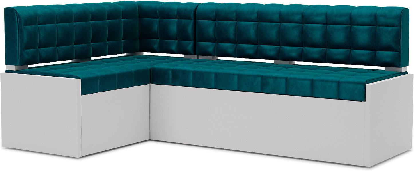 

Кухонный диван Mebel-Ars Ганновер 178х82 левый бархат сине-зеленый Star Velvet 43 Black Green (М11-12-2), Кухонный диван Mebel-Ars Гамбург 162х190 левый бархат сине-зеленый (М11-12-2)