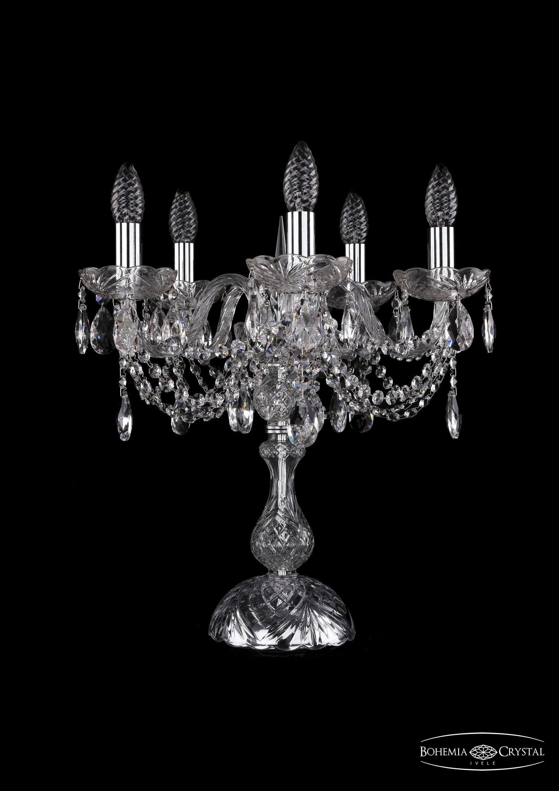 

Подвесная люстра Bohemia Ivele Crystal 1406L/5/141-47/Ni, Настольная лампа Bohemia Ivele Crystal 1406L/5/141-47/Ni