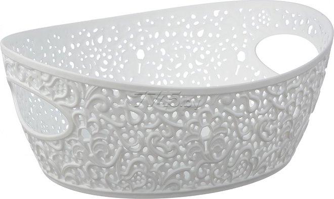 

Ящик (корзина, чехол) для хранения Idea Корзинка Кружево 2.5 л белый [М2378], Корзинка Кружево 2.5 л