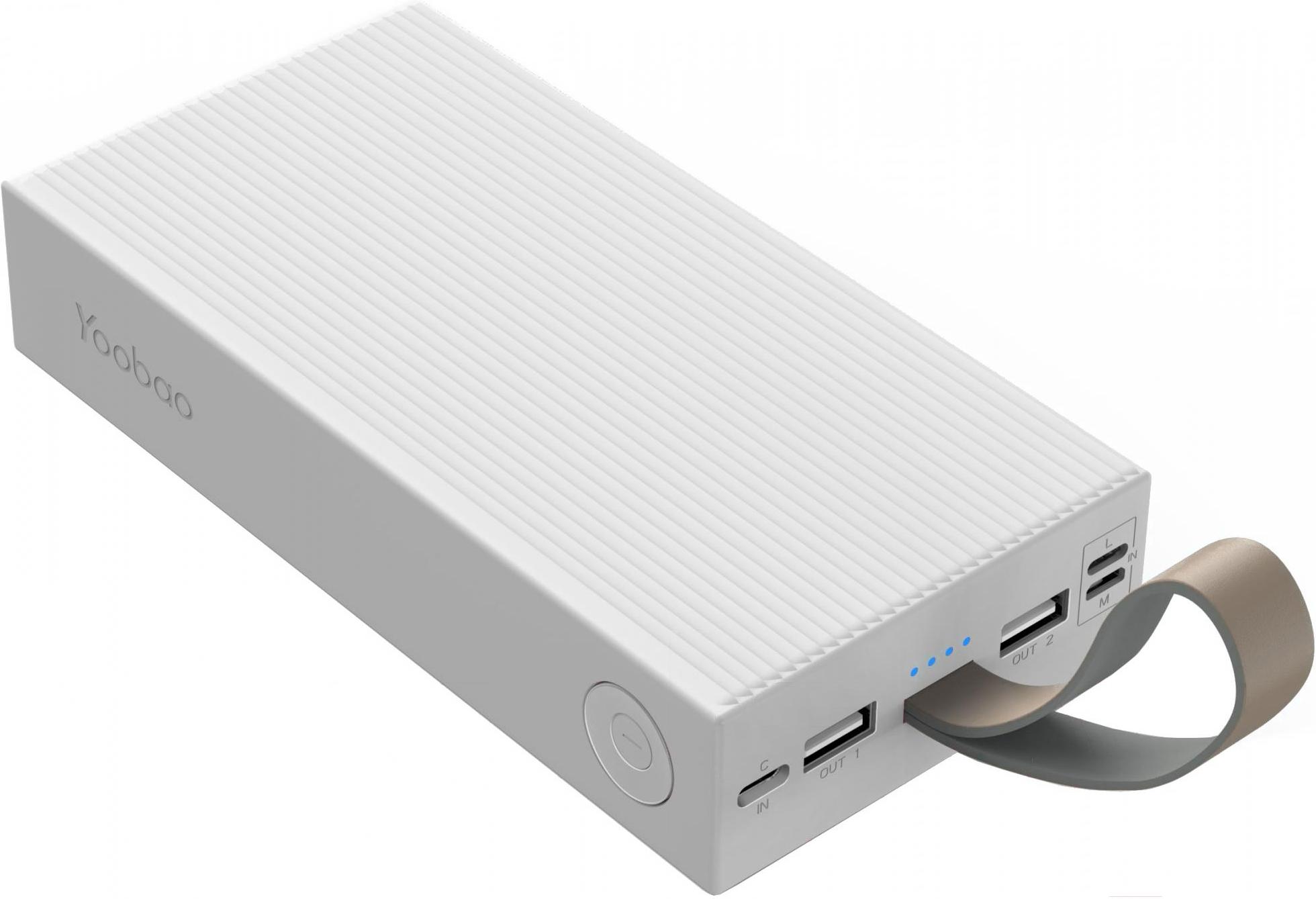 

Портативное зарядное устройство Yoobao Power Bank 30E белый, Power Bank 30E
