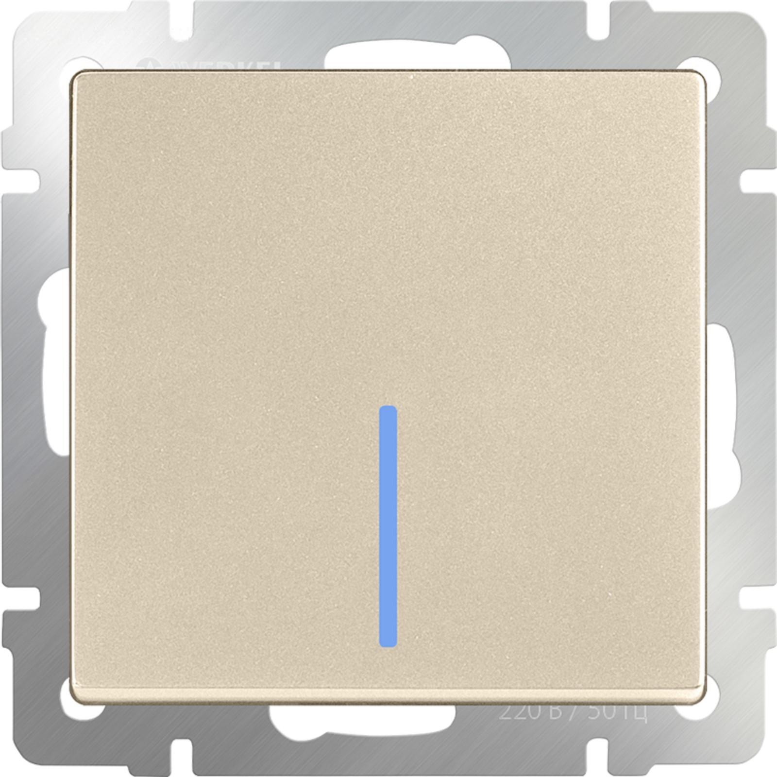 

Выключатель Werkel WL11-SW-1G-2W-LED шампань [a040917], Выключатель Werkel WL11-SW-1G-2W-LED a040917 шампань
